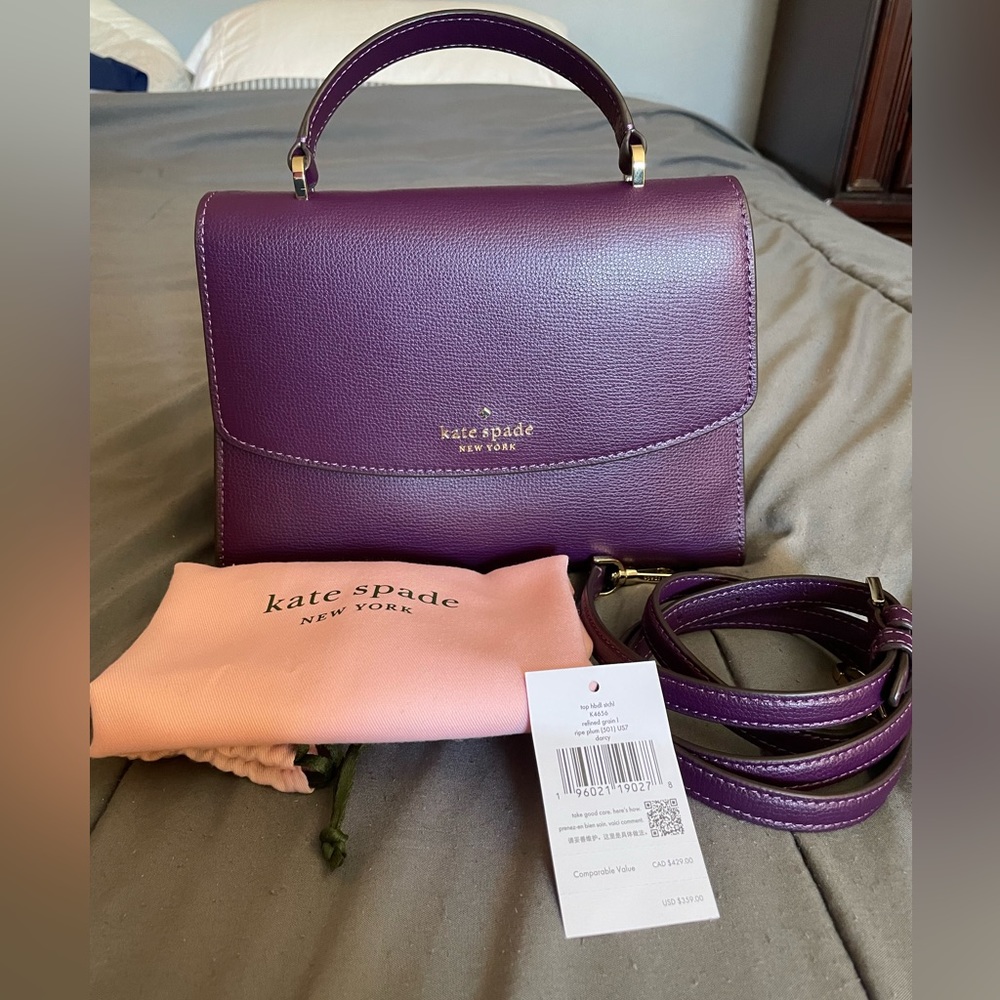 Kate Spade Darcy Top Handle Satchel in Ripe Plum